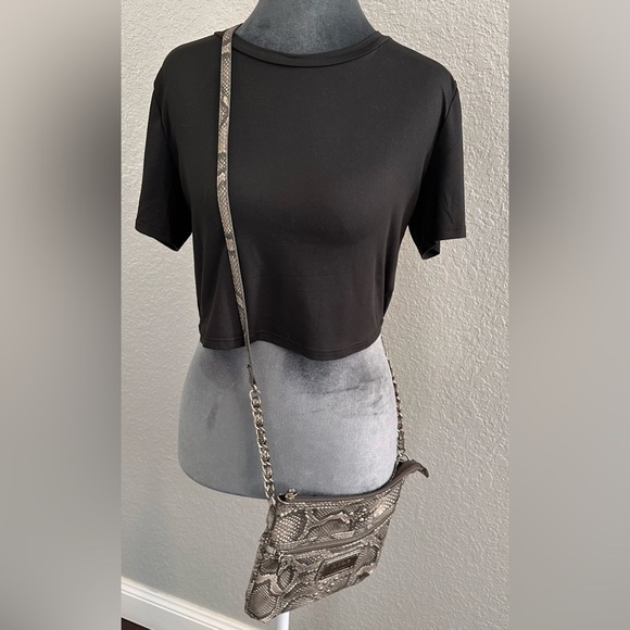 Nicole Miller Snake Skin Print Crossbody Bag – Excellent Condition - Picture 2 of 13